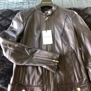 Beautiful Cole Haan leather Jacket